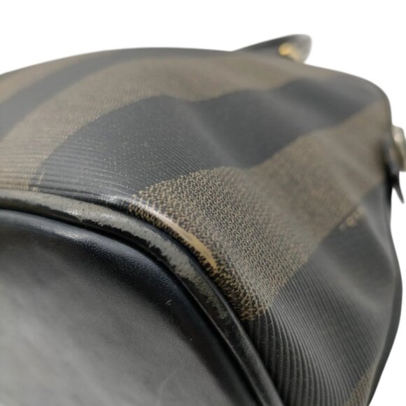 (L3) Authentic Furla Hand Bag Brown PVC Luxury Vintage Designer Handbag - Picture 5 of 9